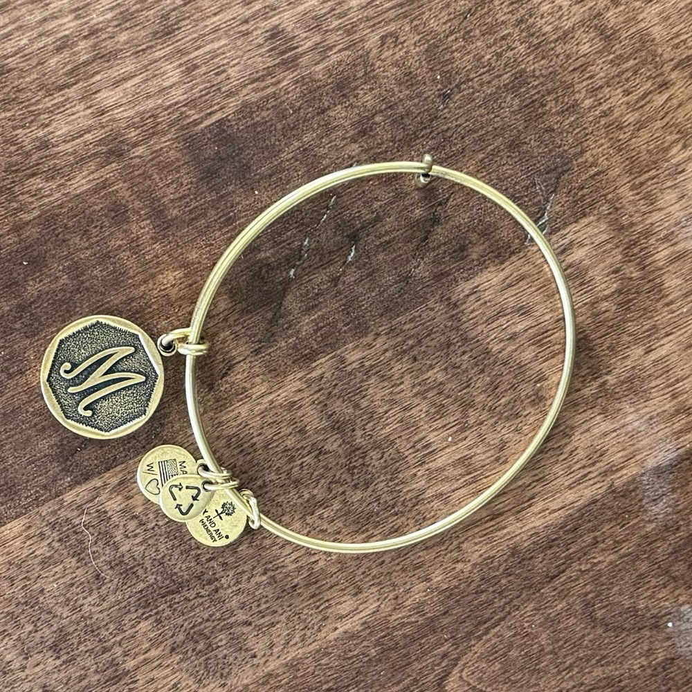 Alex and Ani “M” initial bracelet